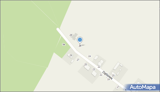 Stronno, Dębowa, 26, mapa Stronno