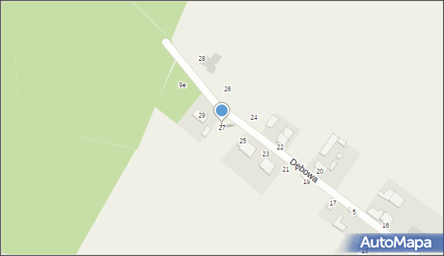 Stronno, Dębowa, 27, mapa Stronno