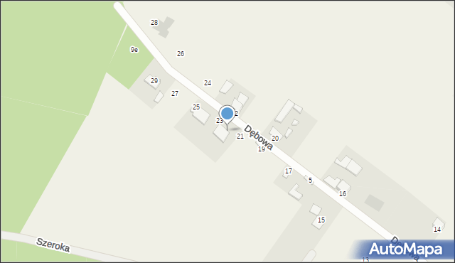 Stronno, Dębowa, 9b, mapa Stronno