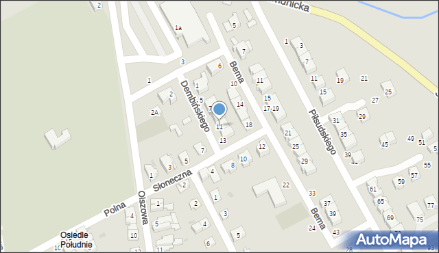 Strzegom, Dembińskiego Henryka, gen., 11, mapa Strzegom