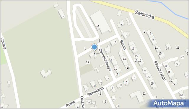 Strzegom, Dembińskiego Henryka, gen., 2, mapa Strzegom