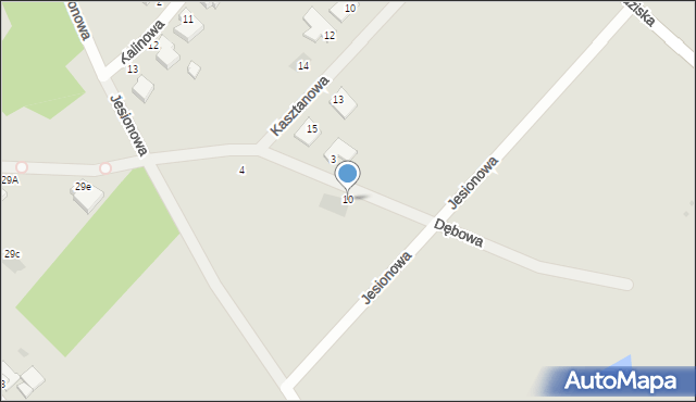 Strzelce Krajeńskie, Dębowa, 10, mapa Strzelce Krajeńskie