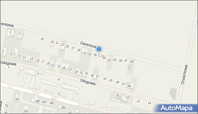 Strzykuły, Dereniowa, 37, mapa Strzykuły