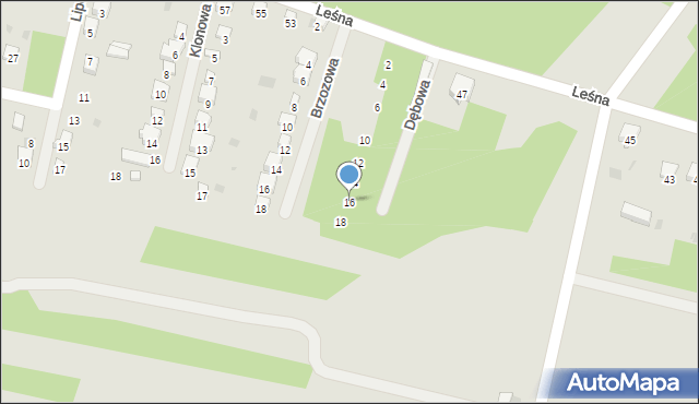 Sulejów, Dębowa, 16, mapa Sulejów