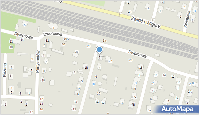 Świdnik, Deotymy, 2, mapa Świdnika