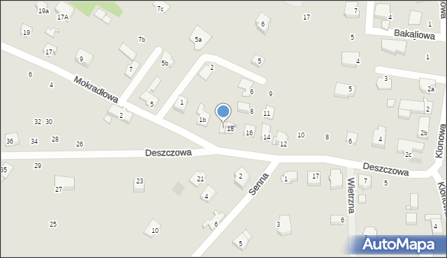 Szczecin, Deszczowa, 20, mapa Szczecina