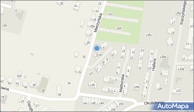 Szczecin, Dekutowskiego-Zapory Hieronima, mjr., 1, mapa Szczecina