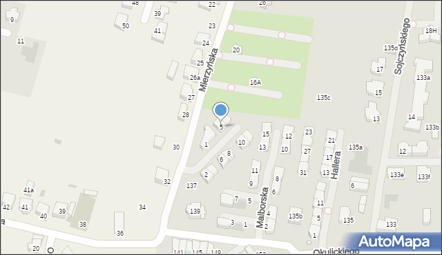 Szczecin, Dekutowskiego-Zapory Hieronima, mjr., 5, mapa Szczecina