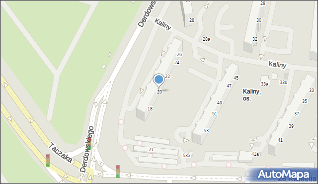 Szczecin, Derdowskiego Hieronima, 20, mapa Szczecina