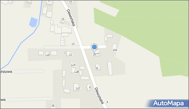 Szewce, Dewońska, 10, mapa Szewce