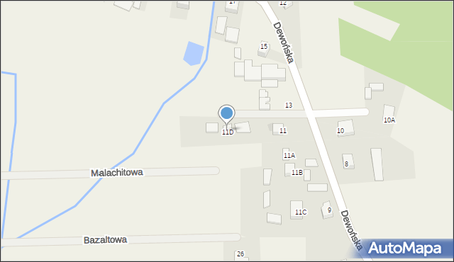 Szewce, Dewońska, 11D, mapa Szewce