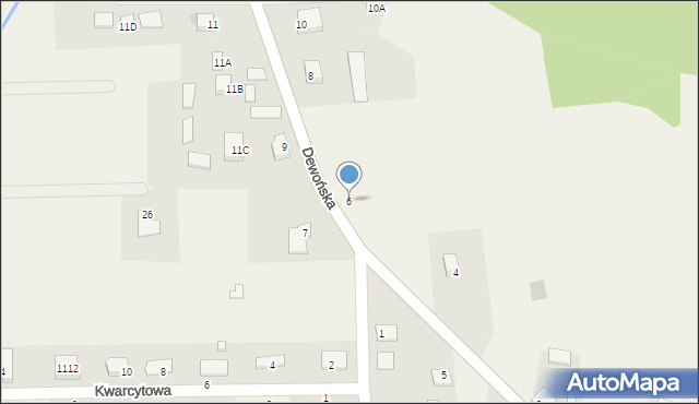 Szewce, Dewońska, 6, mapa Szewce