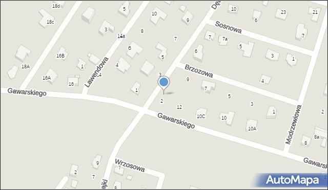 Tarczyn, Dębowa, 4, mapa Tarczyn