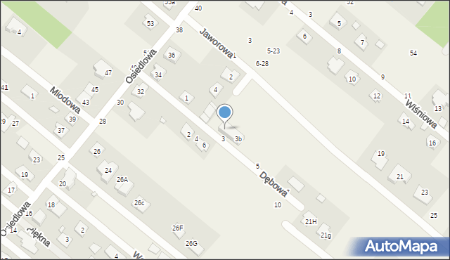 Targówka, Dębowa, 3a, mapa Targówka