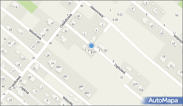 Targówka, Dębowa, 6, mapa Targówka