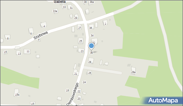 Trzebinia, Dembowskiego Edwarda, 30, mapa Trzebinia