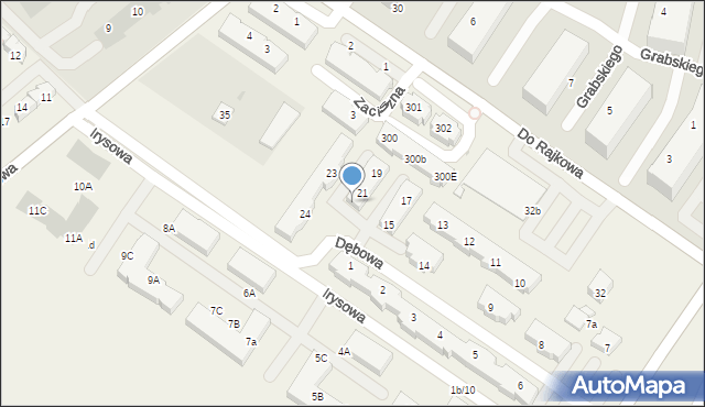 Warzymice, Dębowa, 22, mapa Warzymice