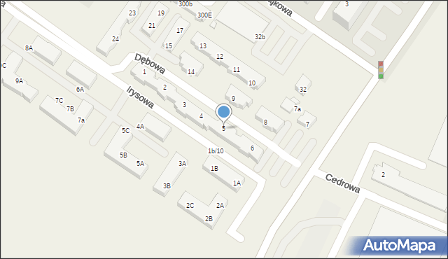 Warzymice, Dębowa, 5, mapa Warzymice