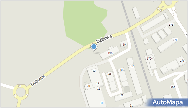 Wejherowo, Dębowa, 4, mapa Wejherowo