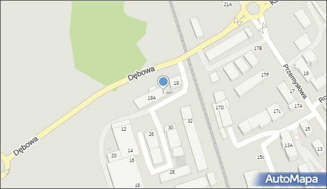 Wejherowo, Dębowa, 8, mapa Wejherowo