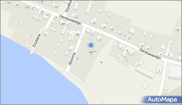 Wiele, Derdowskiego Hieronima, 9b, mapa Wiele