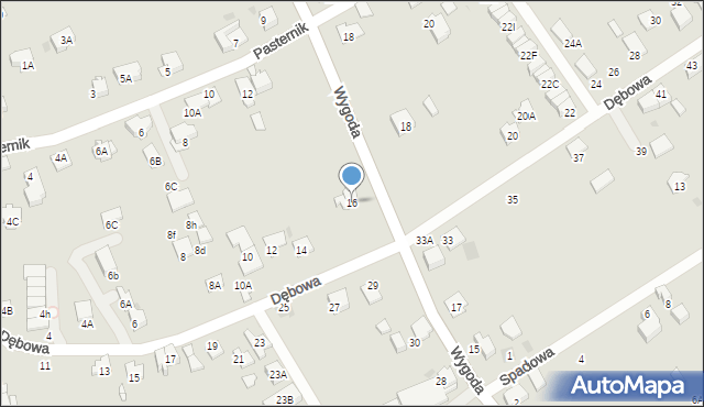 Wieliczka, Dębowa, 16, mapa Wieliczka