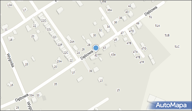 Wieliczka, Dębowa, 41, mapa Wieliczka