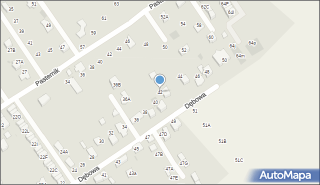 Wieliczka, Dębowa, 42, mapa Wieliczka