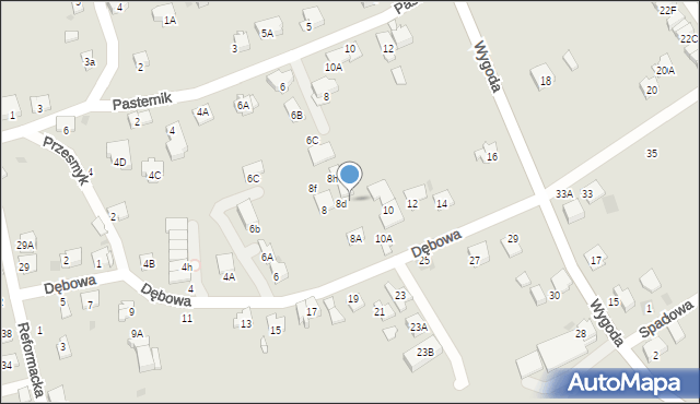 Wieliczka, Dębowa, 8e, mapa Wieliczka