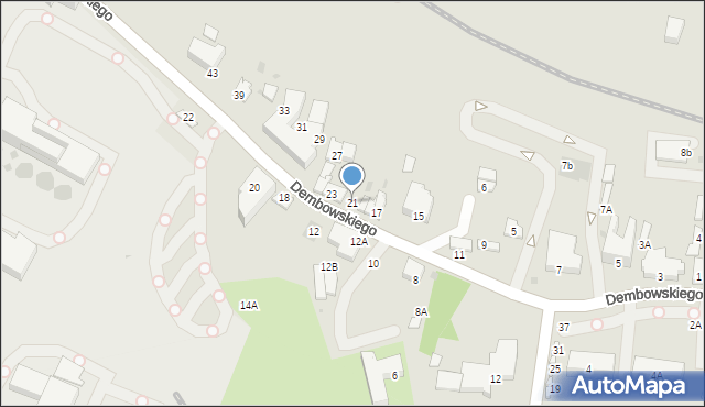 Wieliczka, Dembowskiego Edwarda, 21, mapa Wieliczka