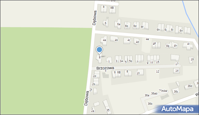 Wilczyce, Dębowa, 4, mapa Wilczyce