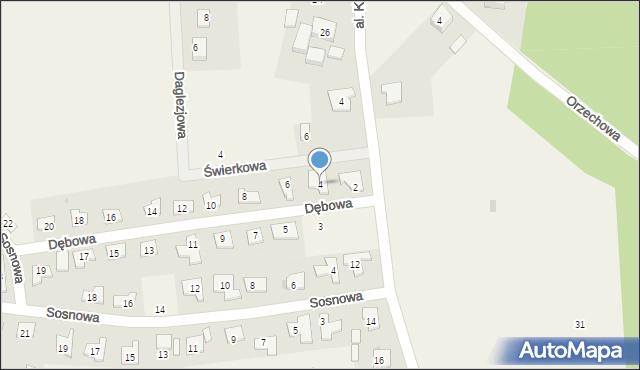 Wilczyn, Dębowa, 4, mapa Wilczyn