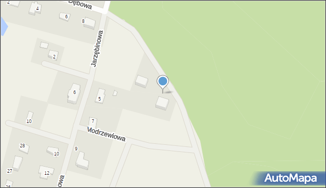 Wilkasy, Dębowa, 10, mapa Wilkasy