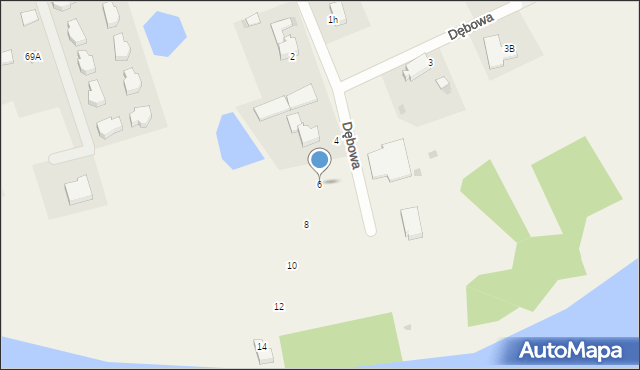 Wisła Wielka, Dębowa, 6, mapa Wisła Wielka