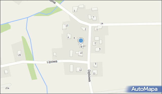 Witkowice, Dębowa, 8, mapa Witkowice
