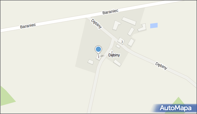 Wójty-Trojany, Dębiny, 1, mapa Wójty-Trojany