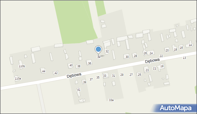 Wola Rafałowska, Dębowa, 34, mapa Wola Rafałowska