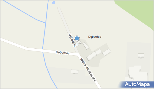 Wólka Włościańska, Dębowiec, 1, mapa Wólka Włościańska