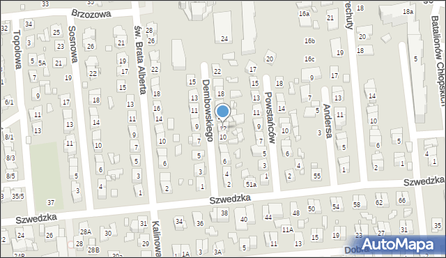 Zamość, Dembowskiego Edwarda, 12, mapa Zamościa