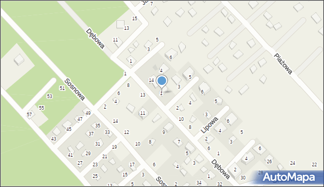 Zbychowo, Dębowa, 12, mapa Zbychowo