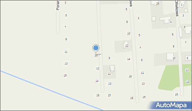 Żelechów, Deszczowa, 10, mapa Żelechów