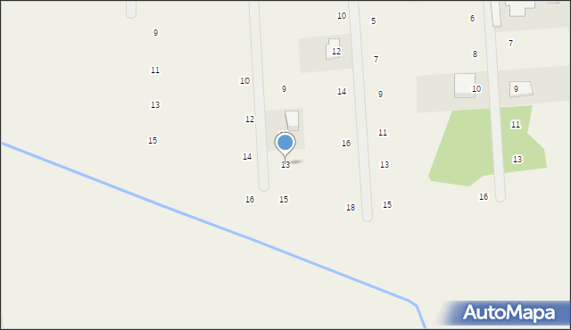 Żelechów, Deszczowa, 13, mapa Żelechów