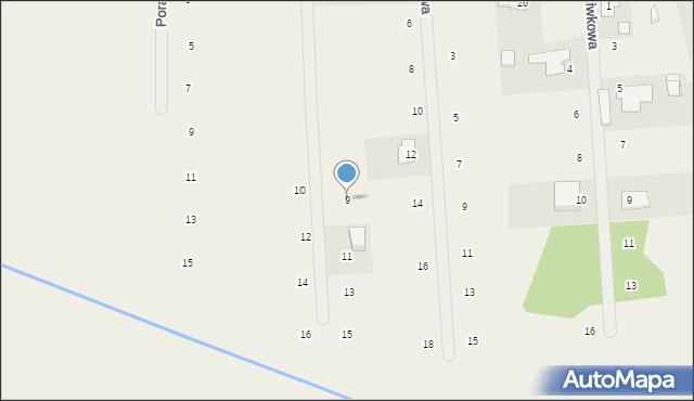 Żelechów, Deszczowa, 9, mapa Żelechów