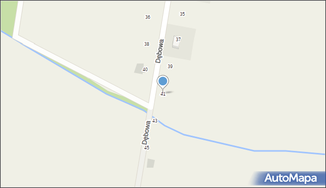 Żerniki Wrocławskie, Dębowa, 41, mapa Żerniki Wrocławskie