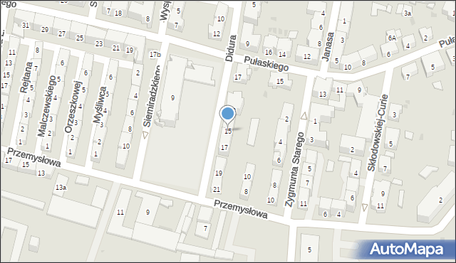 Bytom, Didura Adama, 15, mapa Bytomia