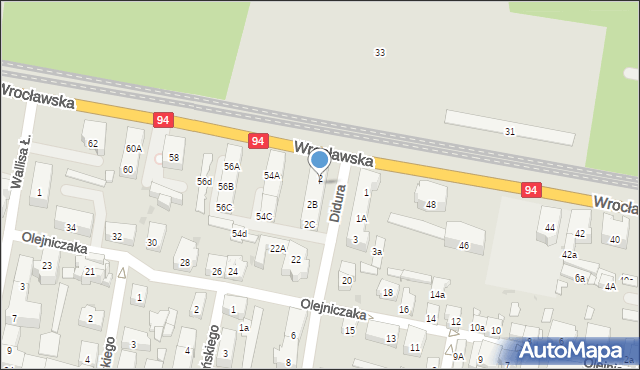 Bytom, Didura Adama, 2A, mapa Bytomia