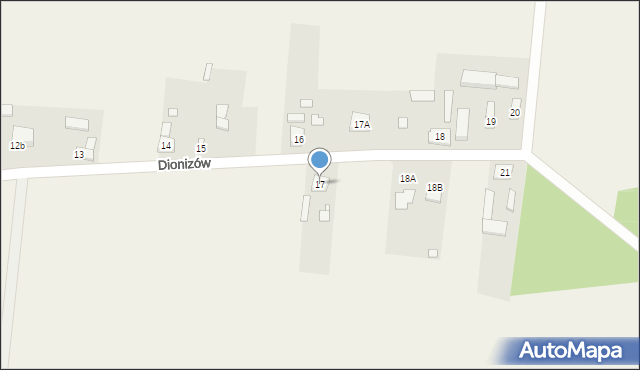 Dionizów, Dionizów, 17, mapa Dionizów