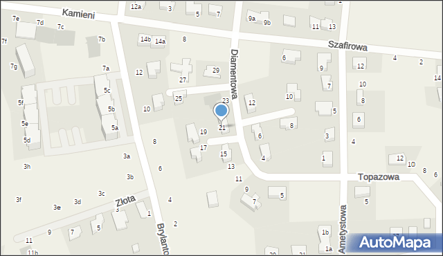 Dobrzykowice, Diamentowa, 21, mapa Dobrzykowice