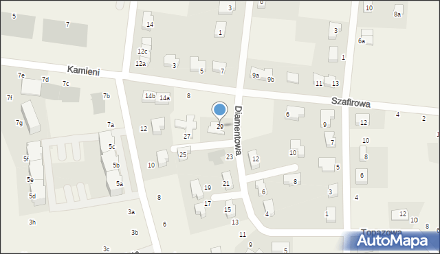 Dobrzykowice, Diamentowa, 29, mapa Dobrzykowice