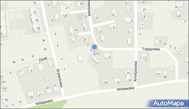 Dobrzykowice, Diamentowa, 9, mapa Dobrzykowice